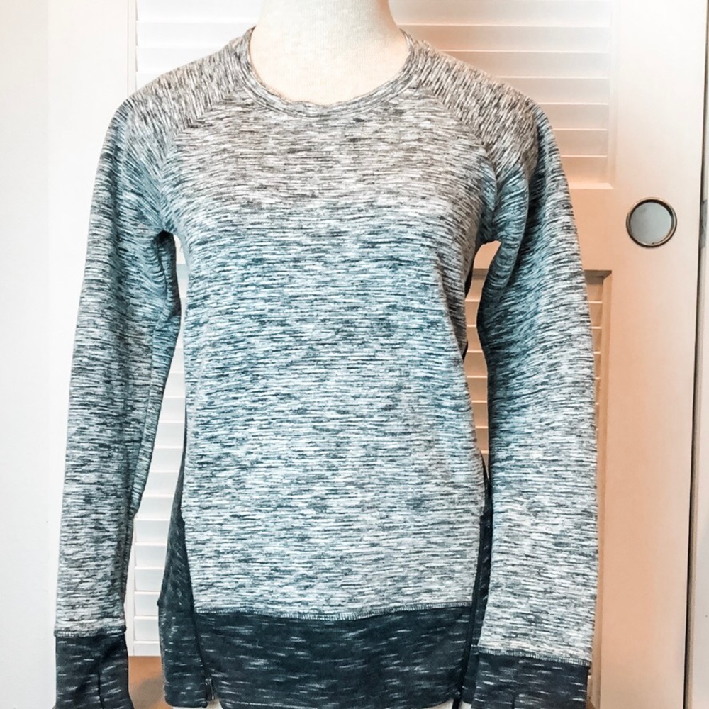 [ATHLETA] space dye raglan style sweatshirt
